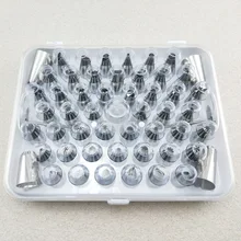 52 голова носик для украшения набор торт печенье шаблон набор инструментов для декора в настоящее время доступны коробки из нержавеющей стали рот трубопровода