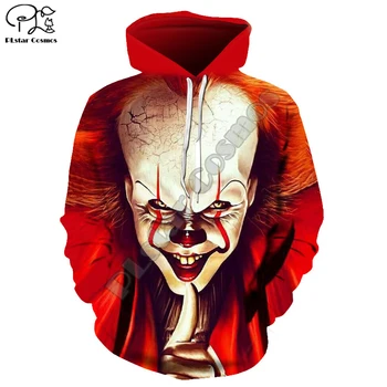 

Newest stephen king's it Clown Joker 3d Hoodies Suicide squad Sweatshirt Autumn fashion Harajuku Halloween streetwear Plus 008