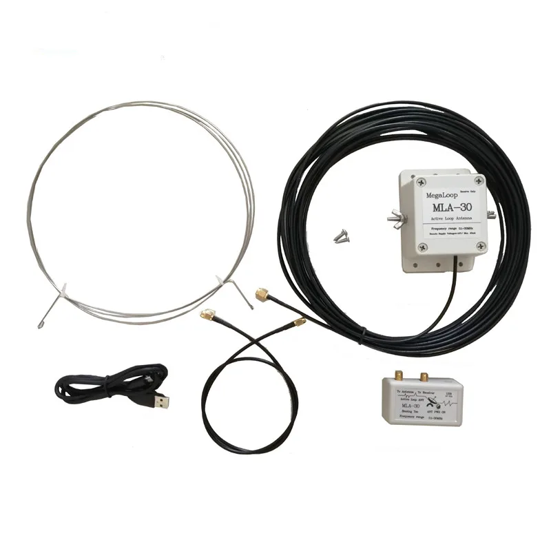 

MLA-30 Loop active receiving low noise MW SW balcony erection antenna 100kHz - 30MHz For HA SDR Shortwave radio H3-003