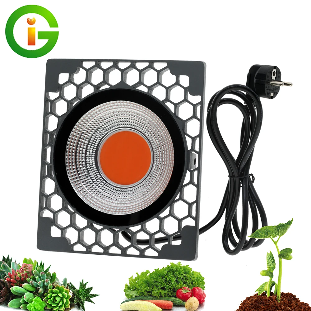 LED Grow Light 500W Full Spectrum High Luminous Efficiency 50W COB Phyto Lamps for Indoor Plant Seedling Grow and Flower
