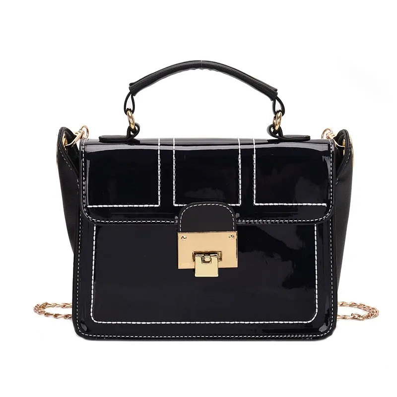 

Fashion laser crossbody bags for women 2019 casual PU leather shoulder bag messenger waterproof bag laser holographic handbags