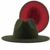 gray red Patchwork Wool Felt Jazz Fedora Hat Women Unisex Wide Brim Panama Party Trilby Cowboy Cap Men Gentleman Wedding Hat XL 4