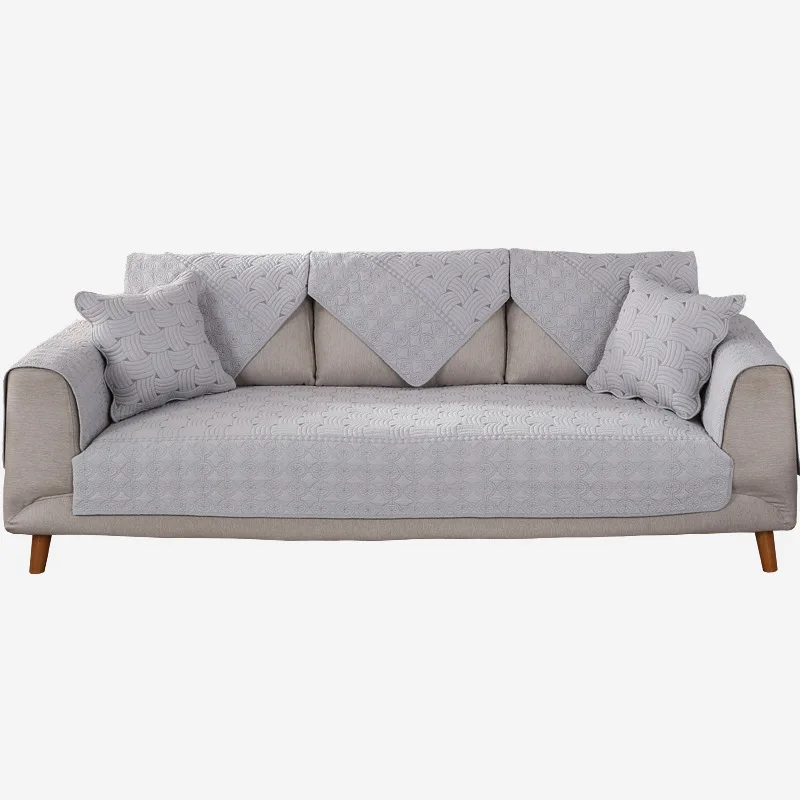 

Cotton Washing Quilted Embroidered Sofa Cushion Top Grade Double-Sided Pure Cotton Sofa Cushion Cover Case Cover