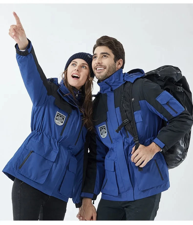 3-in-1 Set Winter Hiking jacket Ski Suit Men And Women Thermal Waterproof Windproof Fishing Sports Jackets Outdoor Sports Suit