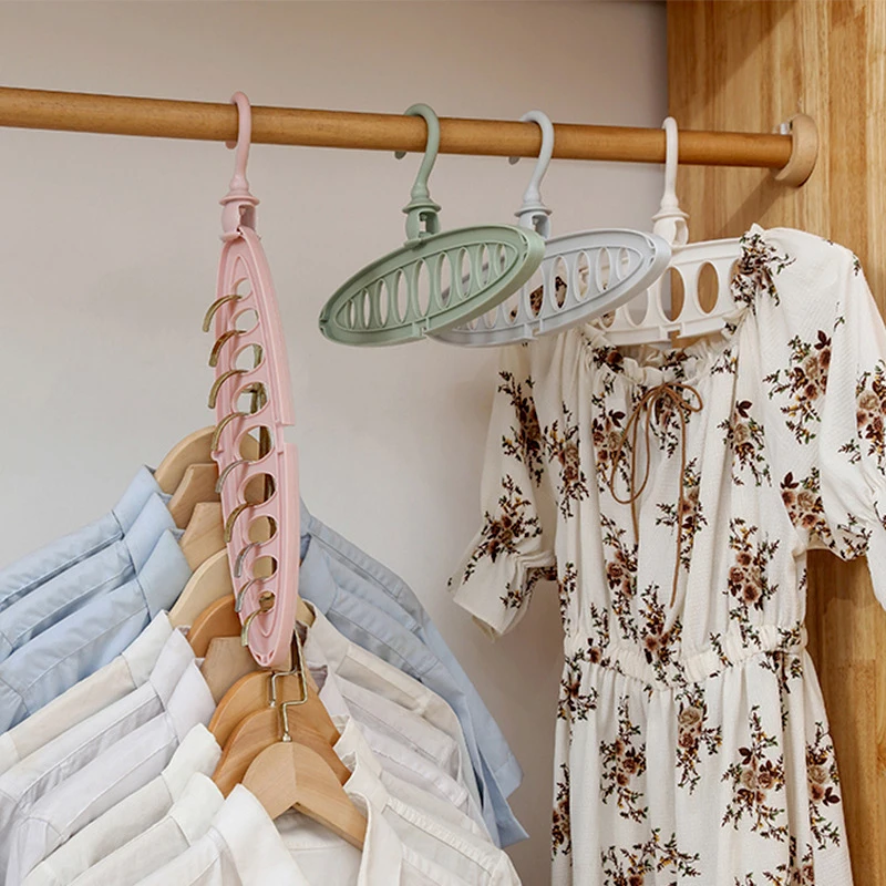 

Multi-port Support Circle Clothes Hanger Clothes Drying Rack Multifunction Plastic Hangers Storage Racks Hangers for Clothes