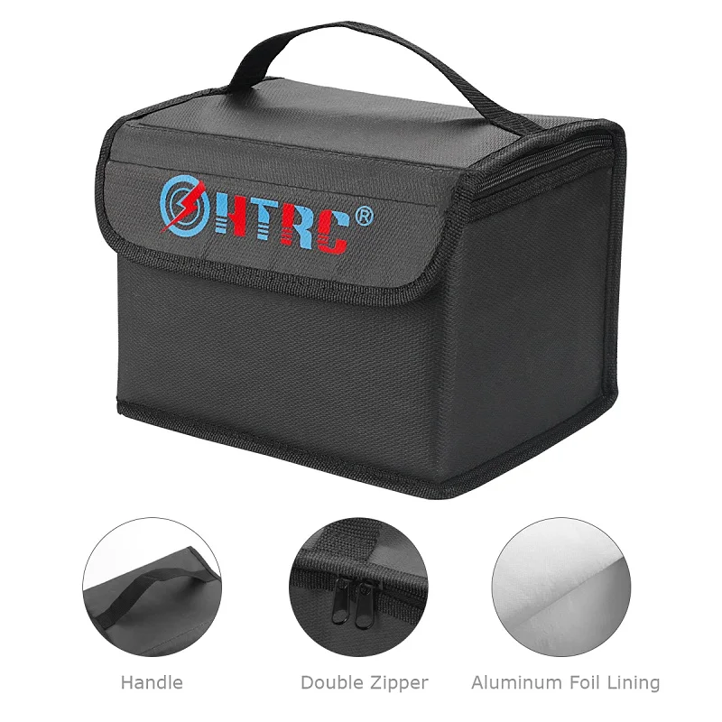 

HTRC Lipo Safe Guard Battery Guard Charging Protection Explosion Proof Sack Pouch Protector Fire Resistant Lipo Battery Bag