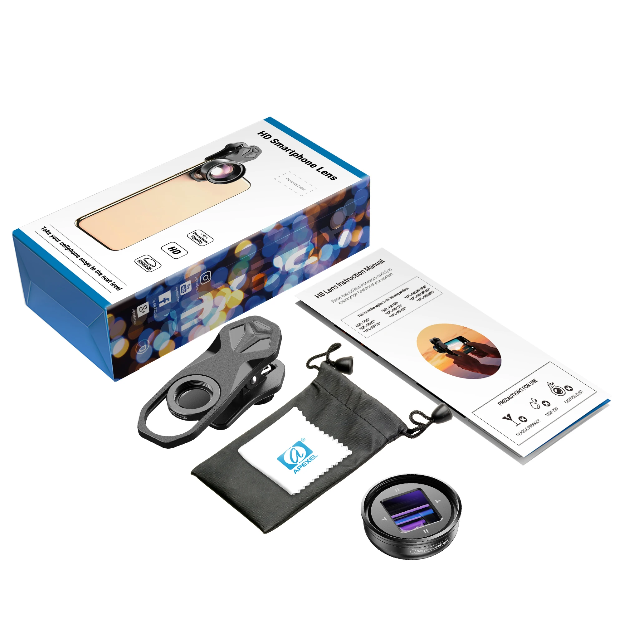 Smartphone Lens F1.8 Aperture Wide Angle Telephoto