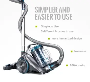 

FreeTax PUPPYOO WP9002F beutelloser bodenstaubsaugerPowerful Bagless Cylinder Vacuum Cleaner 800W Multi-Cyclone System Low Noise