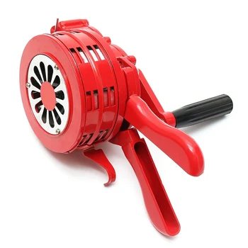 

Hand Operated Crank Air Raid Safety Siren Fire Emergency Alarm Aluminum Alloy 231X202X115mm UY8