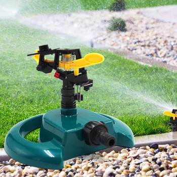 

Durable Garden Irrigation Sprinkler 360 Adjustable Rotating Lawn Watering Sprinkler Home Garden Planting Elements