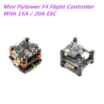 

20x20mm Skystars Mini Flytower F4 OSD Flight Controller & 15A 20A BL_S 4in1 ESC & 40CH 48CH 25/100/200mW VTX for RC FPV Drone