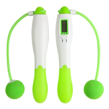 

Digital Counting Fitness Equipment Weight Loss Workout Training Jump Rope Adjustable Length Aerobic Exercise Cordless Gym