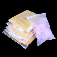 50Pcs Matte Clear Plastic Package Storage Bag Zip Lock Self Seal For Clothes Cosmetic Electronic Products Package Poly Bag