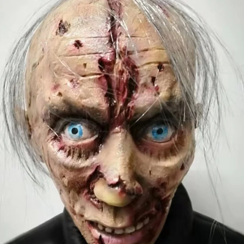 Halloween Horror Zombie Masks Party Cosplay Bloody Disgusting Rot Face Masque Masquerade Terror Latex Mask for Adult