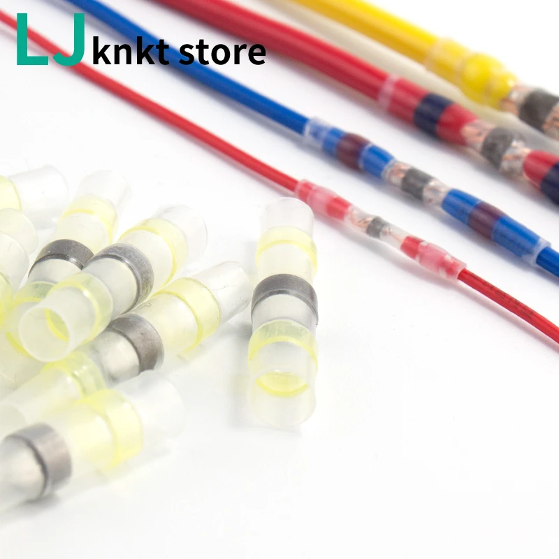 

heat shrink butt connectors solder shrinkable tube Waterproof connector SST 10/20/50/100pcs bag ring bag insulation terminal