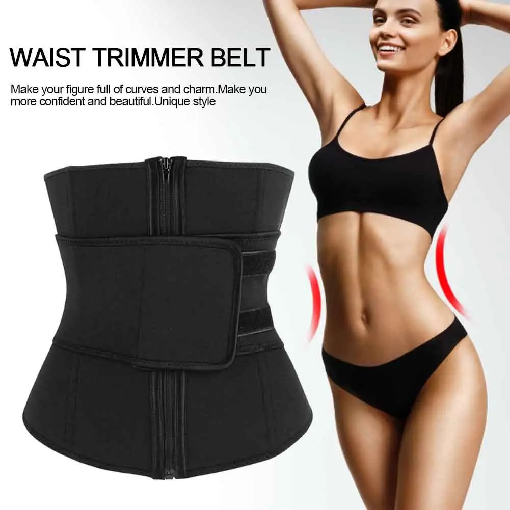 

Women men Slimming Body Belt Waist Trainer Body Shapers Corset Waistband Trimmer Fitness Workout Slimming Corset Wrap Shapewear