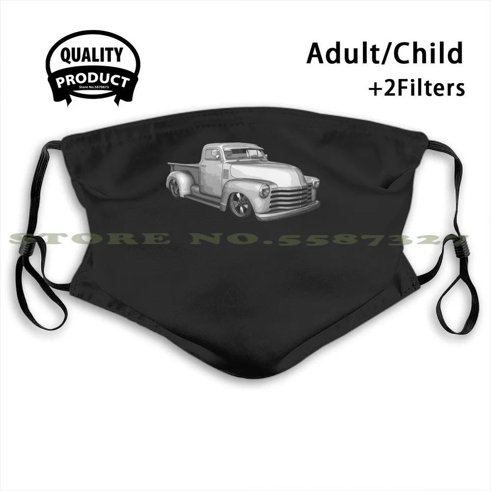 50 дюймов Chevy грузовик против пыли с фильтром для мужчин женщин моющиеся черные