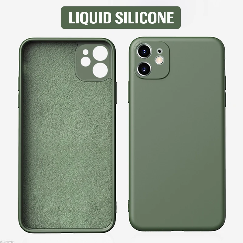 

Liquid Silicone Phone Case For IPhone 11 Pro Max Case Shockproof Back Cover IPhone11 Pro Max Case Cover Soft Silicone Case