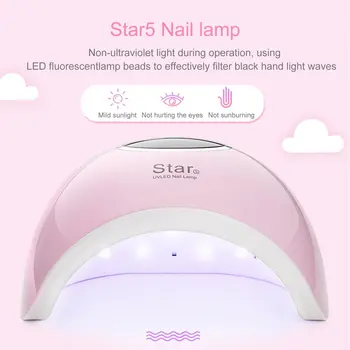 

Star 5 72W UV Lamp Nail Dryer Pro UV LED Gel Nail Lamp Fast Curing Gel Polish Lamp For Nail Manicure Machine