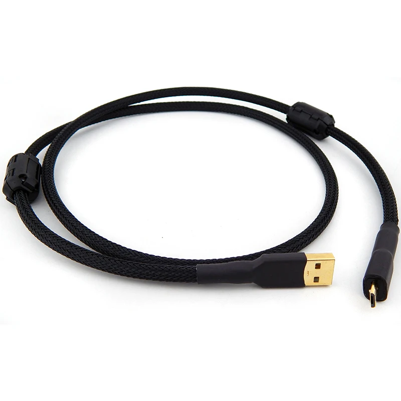 Кабель OTG usb линия hifi USB двойное магнитное кольцо позолоченный усилитель DAC кабель
