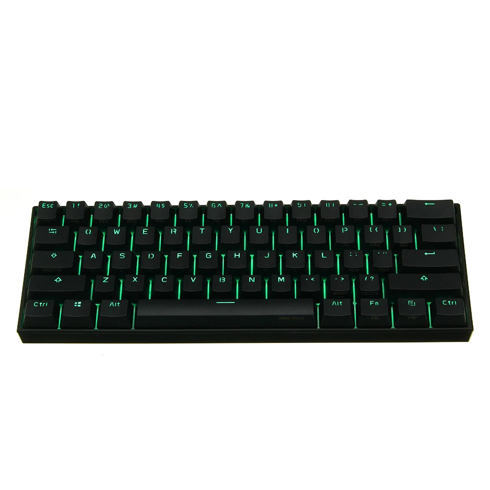 Мини Портативная игровая клавиатура Anne Pro 2 60% NKRO, беспроводная, bluetooth, USB, двойной режим, красный, синий, коричневый переключатель для механической клавиатуры
