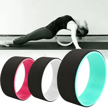

TPE Yoga Circles Professional Pilates Wheel Waist Shape Bodybuilding ABS Gym Workout Yoga Wheel Back Training Tool