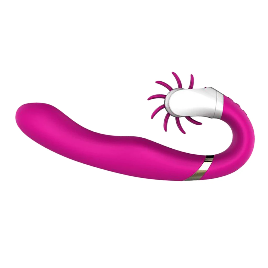 Dual Motor Powerful Female Quiet Vibrator Tongue Vibrating Massager Flexible 12 Vibration Frequency Massage Stick Toy For Women 
