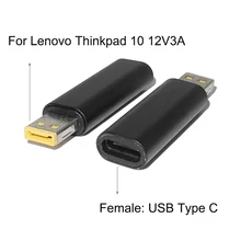 Usb tipo c adaptador conversor para lenovo thinkpad 10 hélice 2 4x20e75066 tp00064a 12v 3a portátil carregador adaptador de alimentação conector
