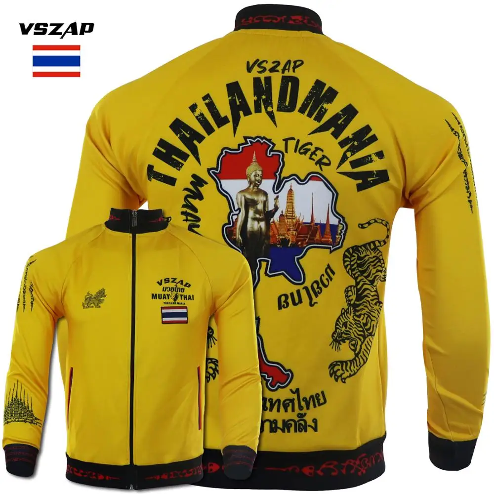 

VSZAP Mixed martial arts Training MMA Thai Boxing quick-dry coat sport jacket long sleeve men's fight Jacket bodybuilding man