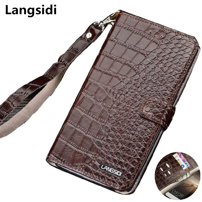 Business style genuine leather wallet phone case card slot holder for Huawei Enjoy 8 Plus/Huawei 7S flip capa | Мобильные телефоны
