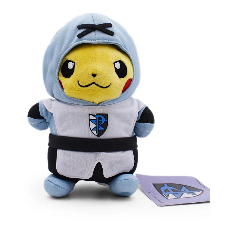 6 стилей Peluche Pikachu cosplay Team Rocket Magma Aqua Galactic блики плазмы Мягкие плюшевые Мультяшные Куклы Детские Подарочные игрушки 20 см