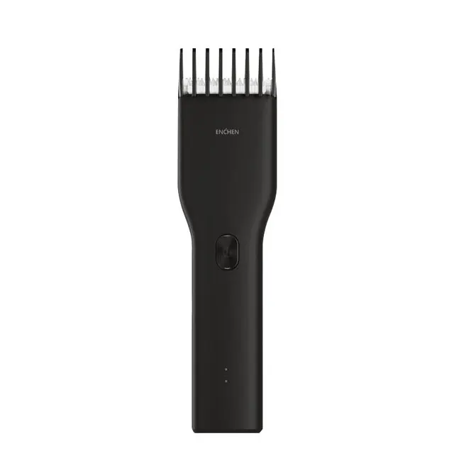 Black Xiaomi Mi Enchen Boost USB электрическая машинка для стрижки волос с двумя скоростями Керамический Резак Быстрая зарядка триммер для волос детская машинка для стрижки волос - Цвет: Black