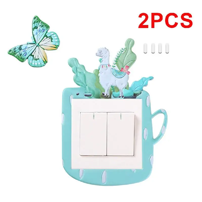 Switch Paste Wall Protective Cover, Luminous Cartoon Decoration, 3D Three-dimensional Household Socket light Switch Sticker Switch Paste Wall Protective Cover, Luminous Cartoon Decoration, 3D Three-dimensional Household Socket light Switch Sticker