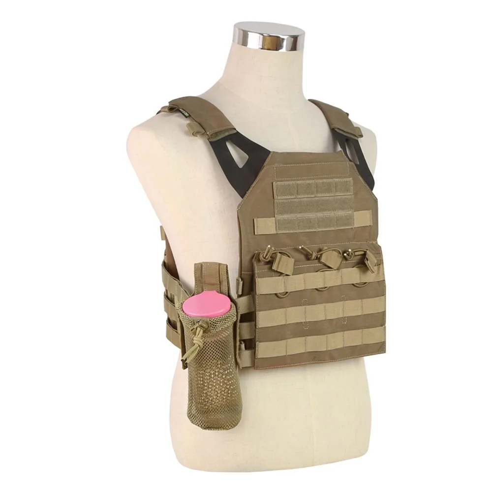 Molle сумка для бутылки воды 1000D Тактический складной чайник пакет Военная дампа капля мешок Открытый гидратации Перевозчик для кемпинга Пешие прогулки