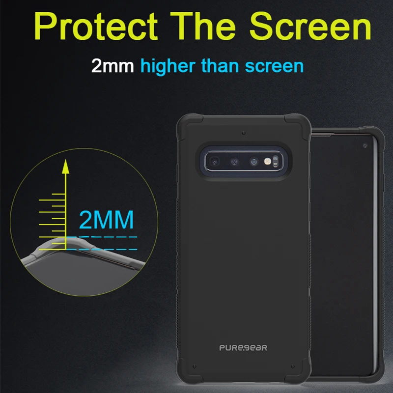PureGear Shockproof Hard Silicone Case For Samsung