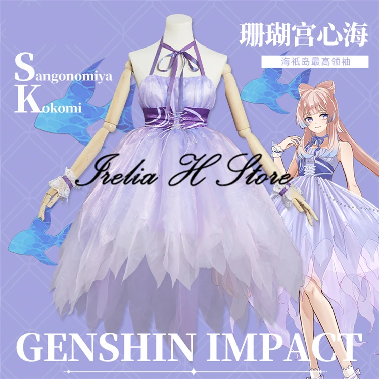 

Irelia H Store Game Genshin Impact Sangonomiya Kokomi Dress Cosplay Costume Halloween Costumes For women
