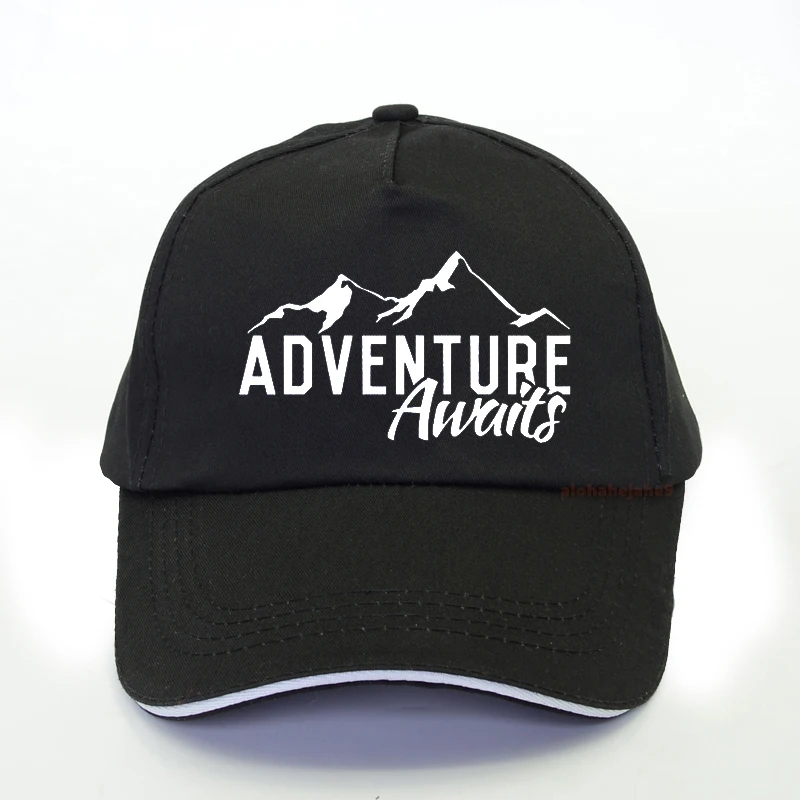 

summer ADVENTURE AWAITS A Camping Greatested Letter print Baseball Cap brand Hip Hop Dad hat Leisure outdoor sports Snapback Hat