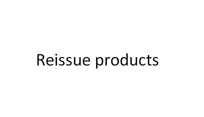 

Reissue products