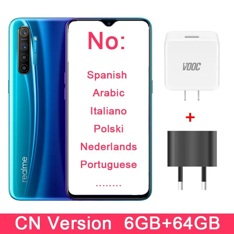 CN 6GB 64GB Blue Realme X2 CN Version Global 128GB мобильный телефон Snapdragon 730G 64MP Quad camera 6,4 ''телефон nfc VOOC 30W быстрое зарядное устройство - Цвет: CN 6GB 64GB Blue
