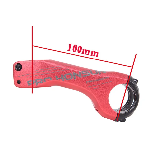 RED 100MM PROHONSUN сплав Материал MTB Руль Riser 31,8 ручка клип Диаметр-17 ° градусов 80/100 мм горный велосипед стволовых F - Цвет: RED 100MM
