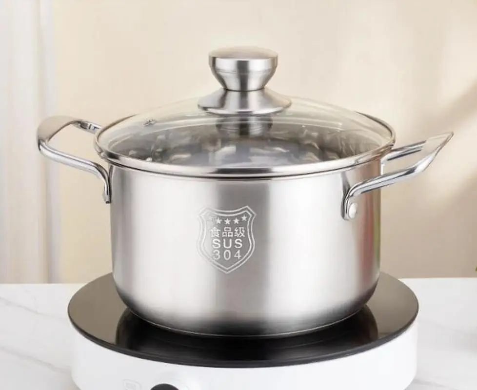 Суповый горшок из нержавеющей стали маленький суповый молочный газовая плита