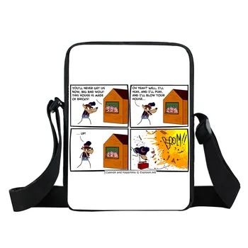 

Women Messenger Bags 3D-Printing Weird and Funny Photo Shoulder Bag Handbags Cute Photo Children Crossbody Bag Bolsos Mujer Ma15