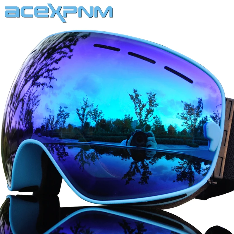2019 NEW Brand Ski Goggles Men Women Snowboard Goggles Glasses for Skiing UV400 Protection Snow Skiing Glasses Anti-fog Ski Mask 2019 NEW Brand Ski Goggles Men Women Snowboard Goggles Glasses for Skiing UV400 Protection Snow Skiing Glasses Anti-fog Ski Mask