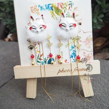 

Fox Ancient Hanfu accessories Hair Ornaments Cute Animal Hairpin Soft sister Hair clip Performance Handwork Side clip Cosplay