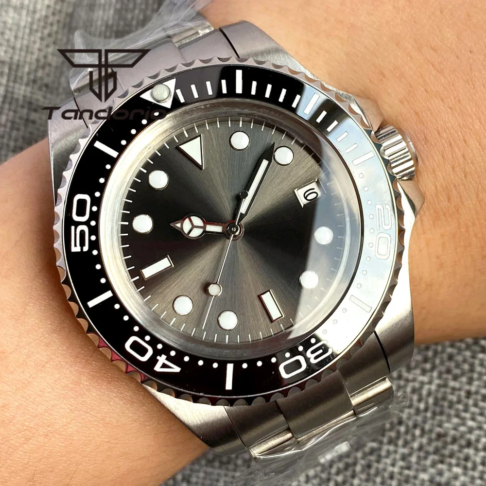 

Мужские автоматические часы из минерального стекла с циферблатом, 43 мм