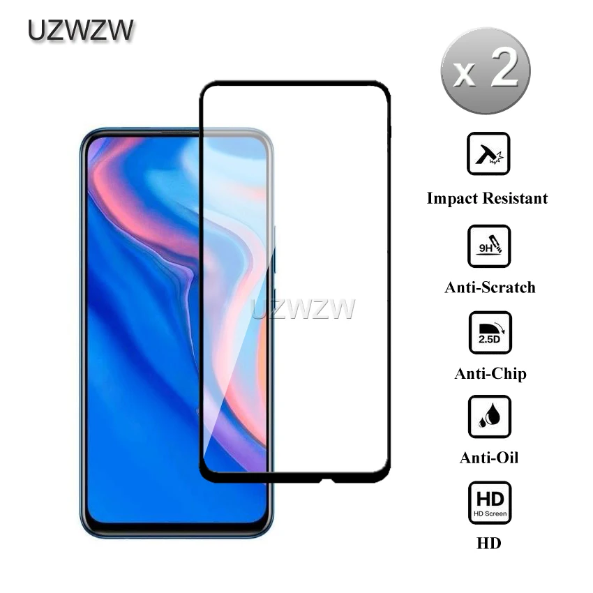 2 шт Полное покрытие закаленное стекло для huawei P Smart Z защита экрана Защитное стекло для huawei P Smart Z стекло