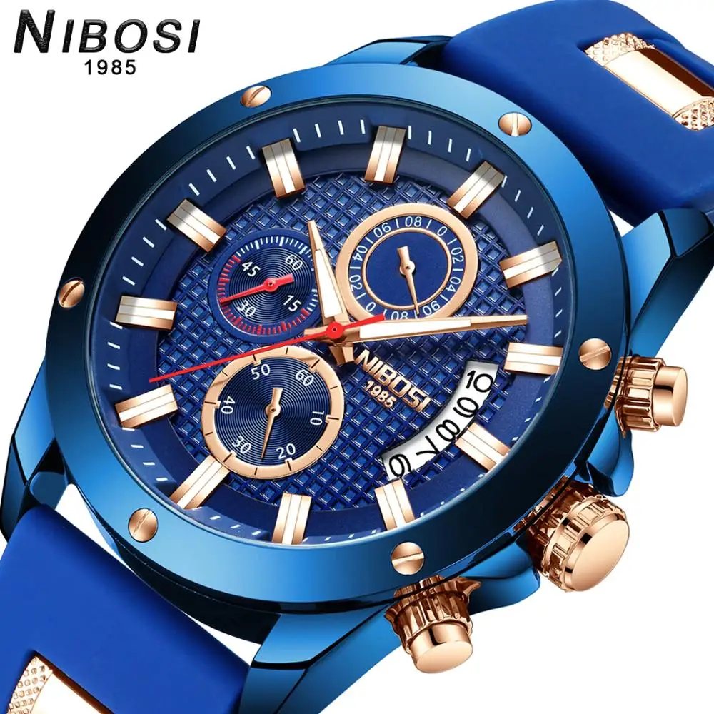 Relogio Masculino NIBOSI новые модные мужские часы Лидирующий бренд Роскошные уникальные