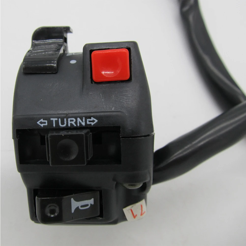 

Button ATV Practical Function Motorcycle Switch Left Side Handle Mount With Wire Control On Off Scooters Motorbike 7/8inch