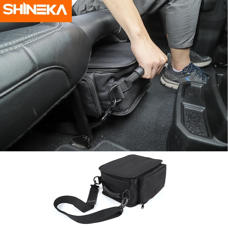 SHINEKA Organizer for Jeep Wrangler JK JL JLU 2007-2021 Sports Rubicon Gladiator JT Backseat Rear Under Seat Storage Bags Box | Автомобили
