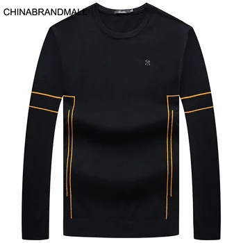 

Youth Men Leisure Round Neck Knitting Shirt Fat Man Plus Fat Plus Size Loose Pullover Backing Knitting Sweater